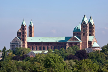 Südseite des Speyerer Doms, Deutschland