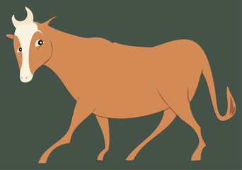 Stylized steer