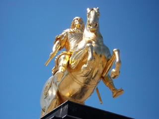 Denkmal "Goldener Reiter" in Dresden