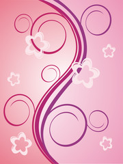 florale ranken und blüten