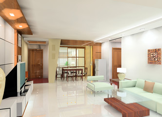 a bright living room design