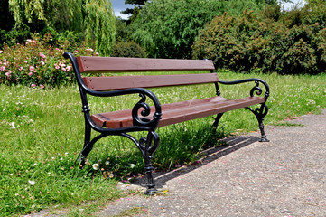 Fototapeta ławka w parku obraz