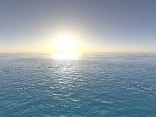 Sonnenaufgang &uuml;ber dem Meer