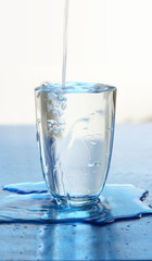 beverage, water, glass, pouring