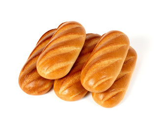 Five loaves of white bread