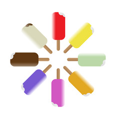 Colorful Popsicles