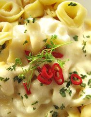 Tortellini Italian stuffed pasta