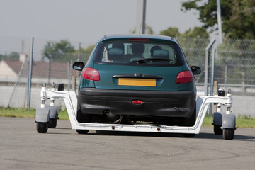 Fototapeta na wymiar Skid car