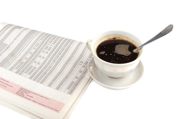 Morning paper and cup