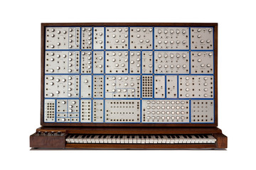 Vintage modular synthesizer - lots of knobs and switches!
