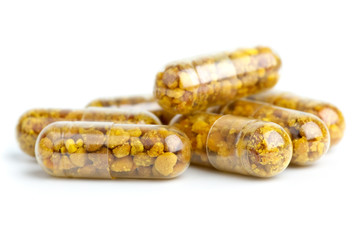 Some homeopathic pills with bee pollen