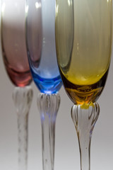copas de cava de colores