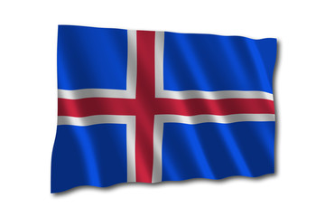 Fototapeta premium Island Flagge