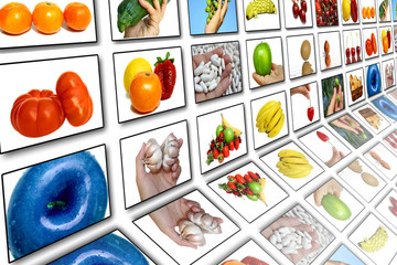 Food theme television monitors