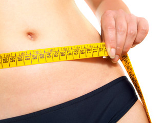 Measuring waist after dieting