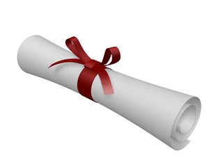 certificate scroll