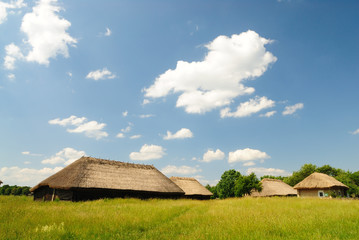 Fototapeta na wymiar Traditional ukrainian village