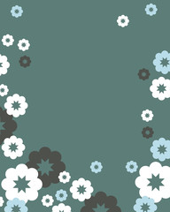 greeting card flower p