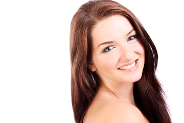 Obraz premium Beautiful smiling woman