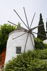 old windmill in the greek islands