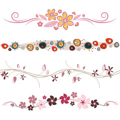 floral design elements vector