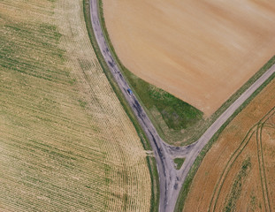 route vue du ciel