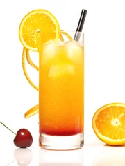 Foto op Plexiglas Tequila Sunrise Cocktail © ExQuisine