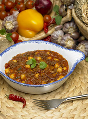 beef hash with chick peas