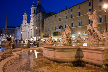 Piazza Navona by night