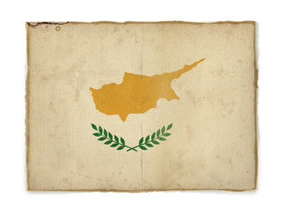 grunge flag of Cyprus