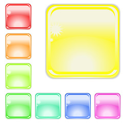 Color web buttons. Vector illustration