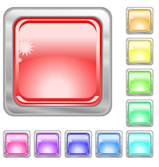 Color web buttons. Vector illustration