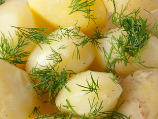 Potatoes with dill