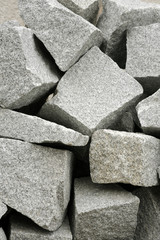 Gray cobblestones - granite