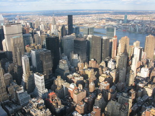 Blick auf New York vom Empire State Buiding