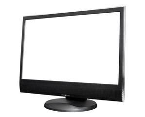 computer monitor on a white background
