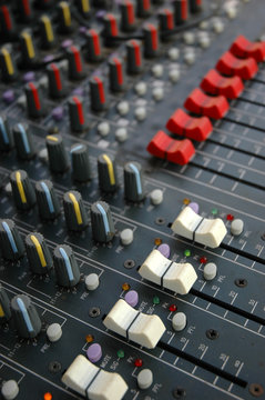 Detail Of Sound Mixer
