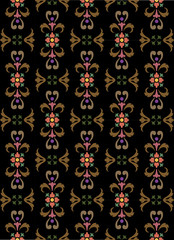 Seamless vector ornamental floral pattern