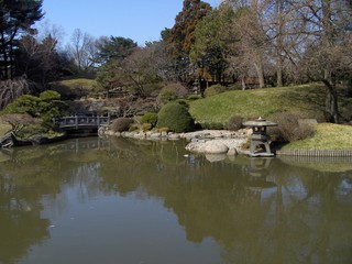 giardino giapponese con lago