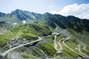 Transfagarasan road in Romania