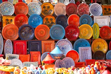 Papier Peint photo Maroc faïence sur le marché