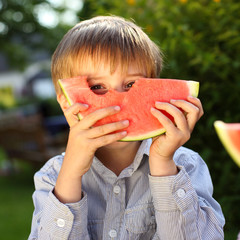 blick durch melone