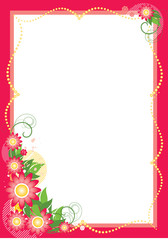 floral vector frame