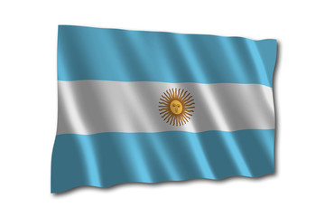 Fototapeta premium Argentinien Flagge argentina flag