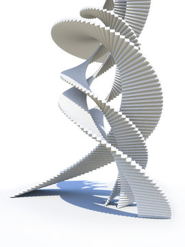 Abstract staircase design