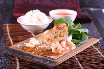 pan fried set of seafood