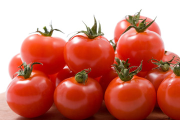 ripe tomatoes isolated