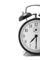 alarm clock isolated over white