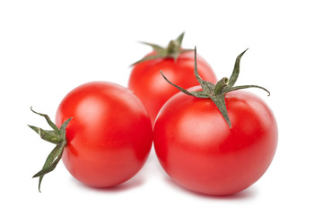 ripe tomatoes isolated