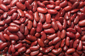 red haricot beans background
